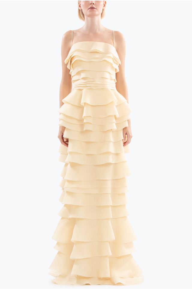 オールインワン・サロペット Saiid Kobeisy Midi Ruffled Dress Saiid Kobeisy Midi Ruffled Dress (オールインワン・サロペット